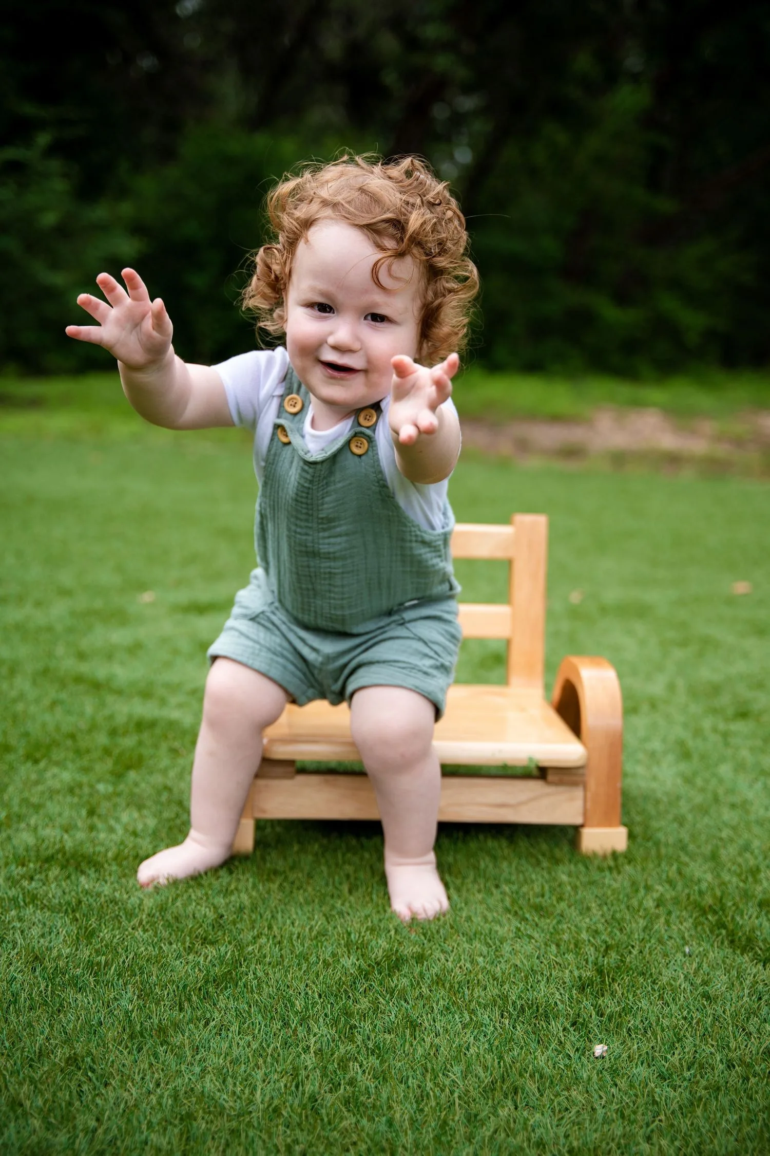 Patiently photographed infant or toddler portrait 1