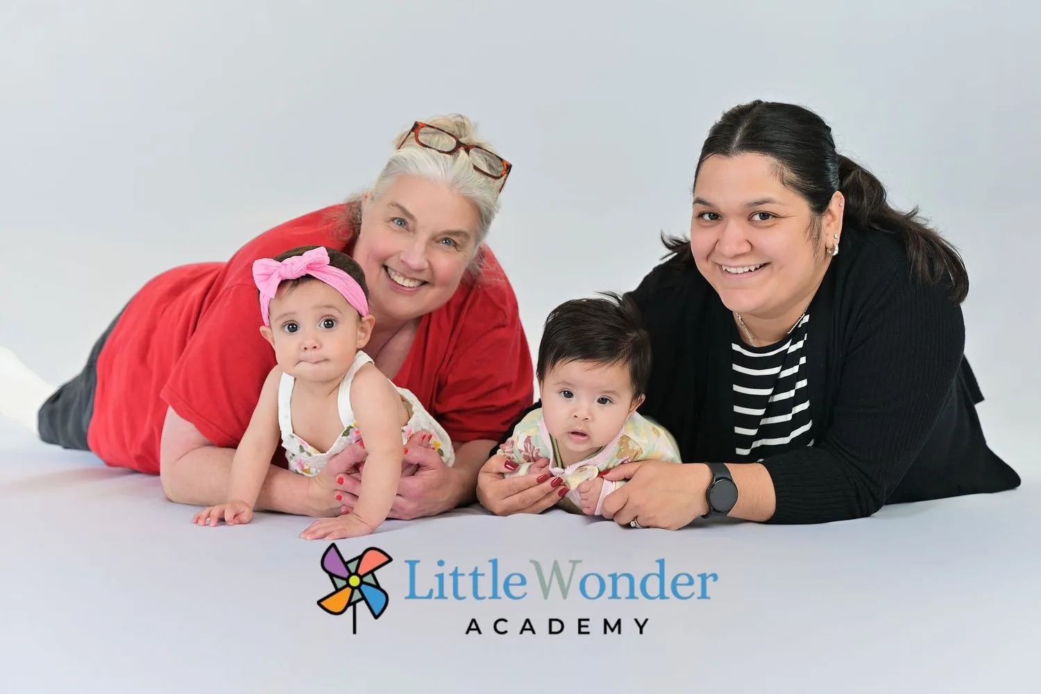 Early learning center class photographed as a group