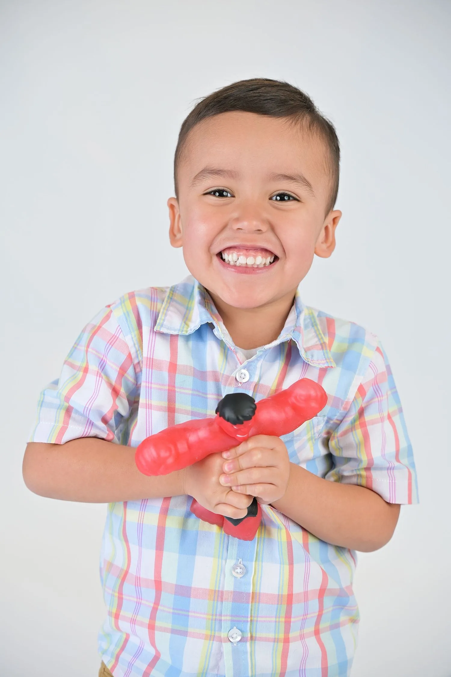 Clean individual portrait from preschool picture day
