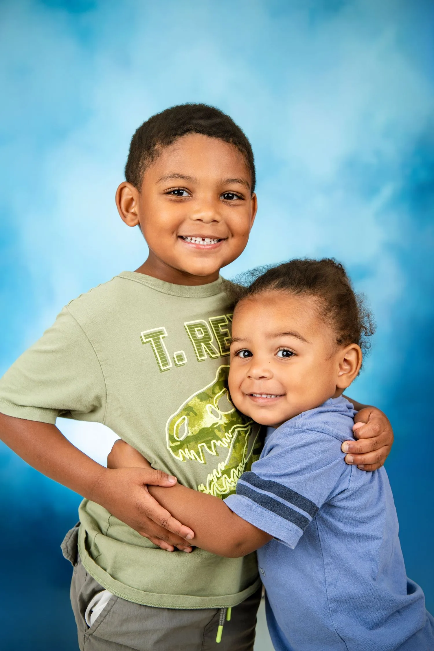 Preschool portrait with a traditional or themed background 3