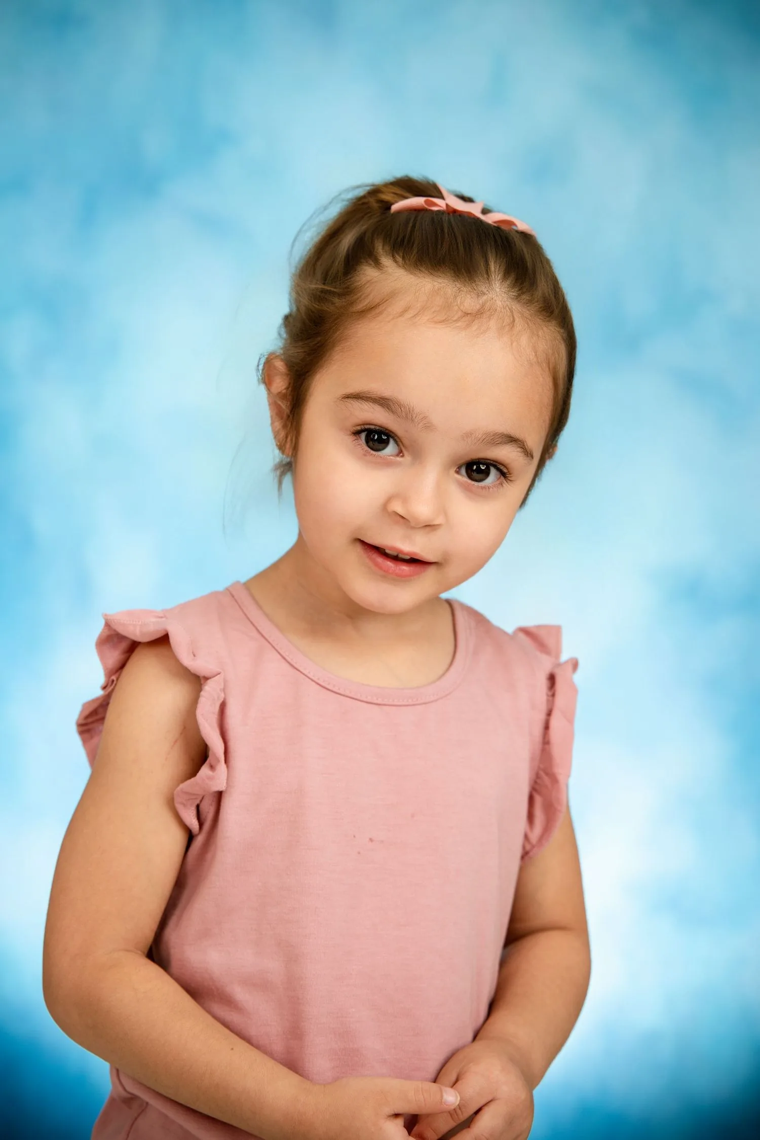 Preschool portrait with a traditional or themed background 5