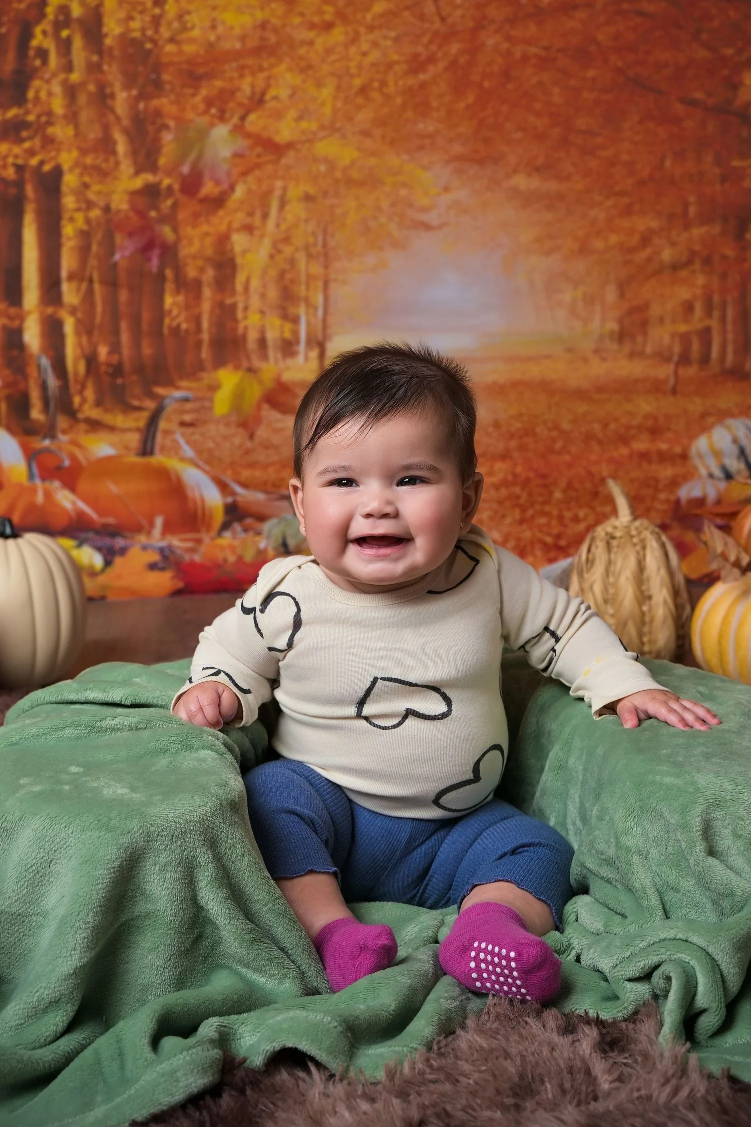 Preschool portrait with a traditional or themed background 8