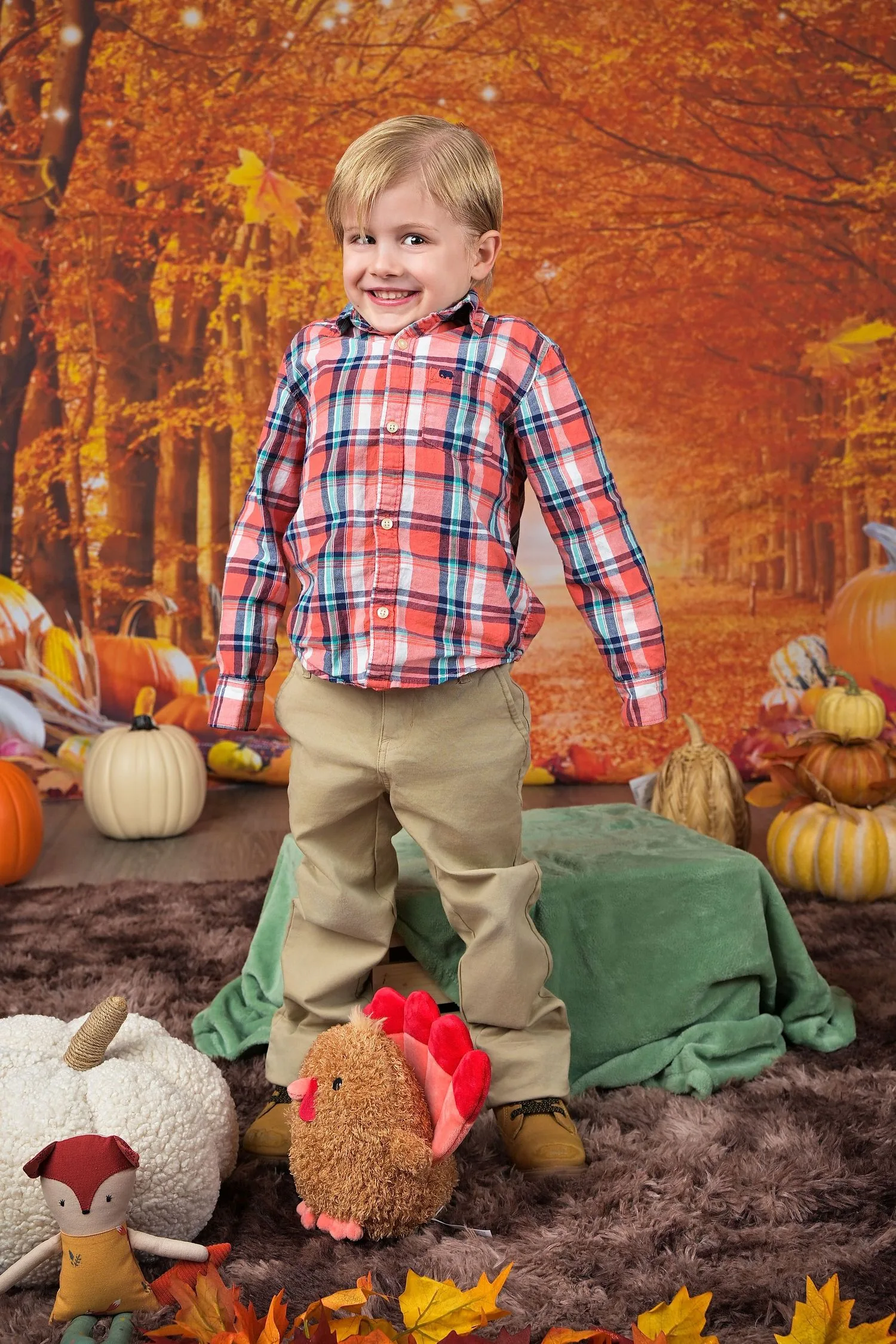 Preschool portrait with a traditional or themed background 4