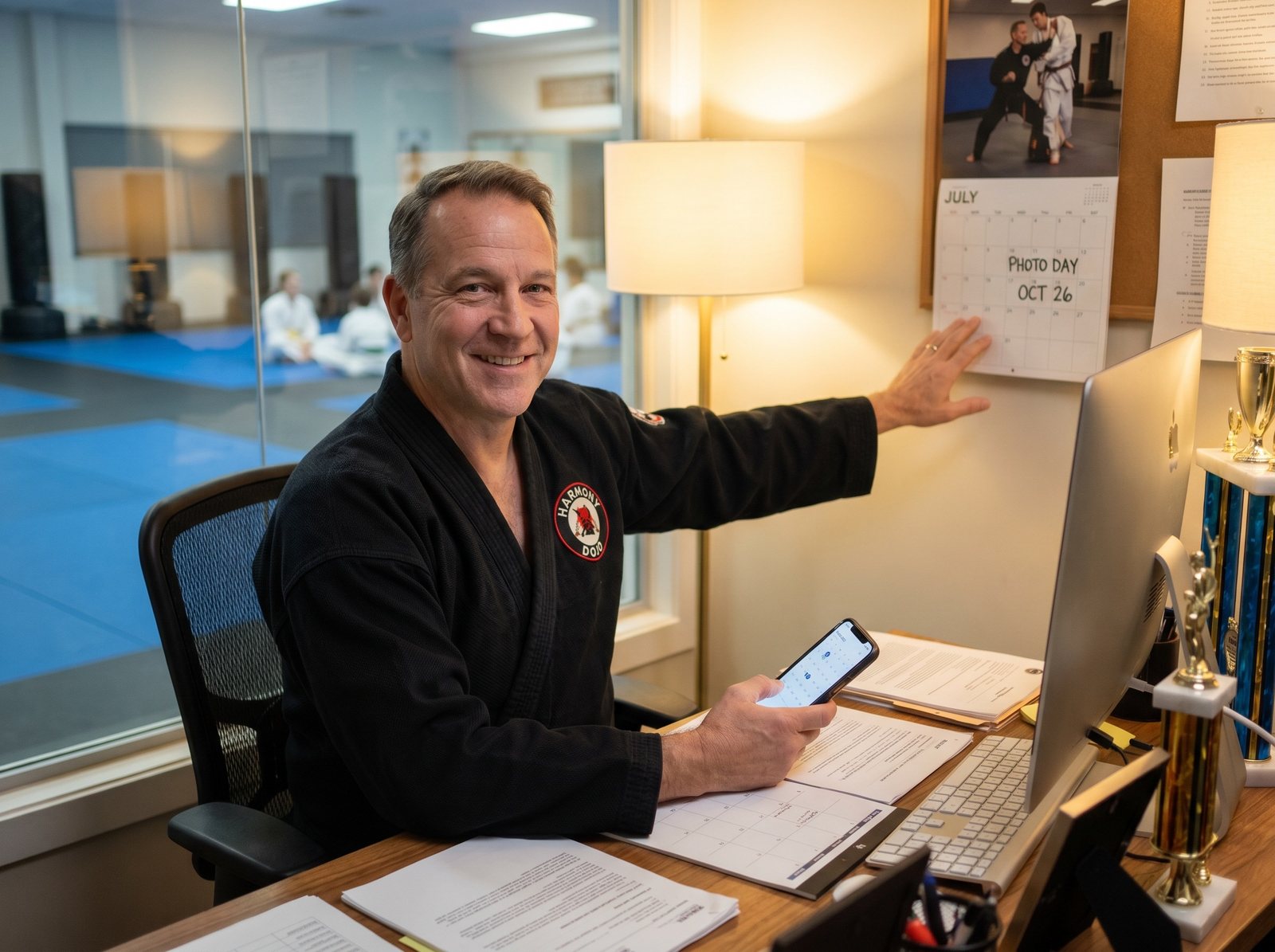 Martial arts program booking discussion