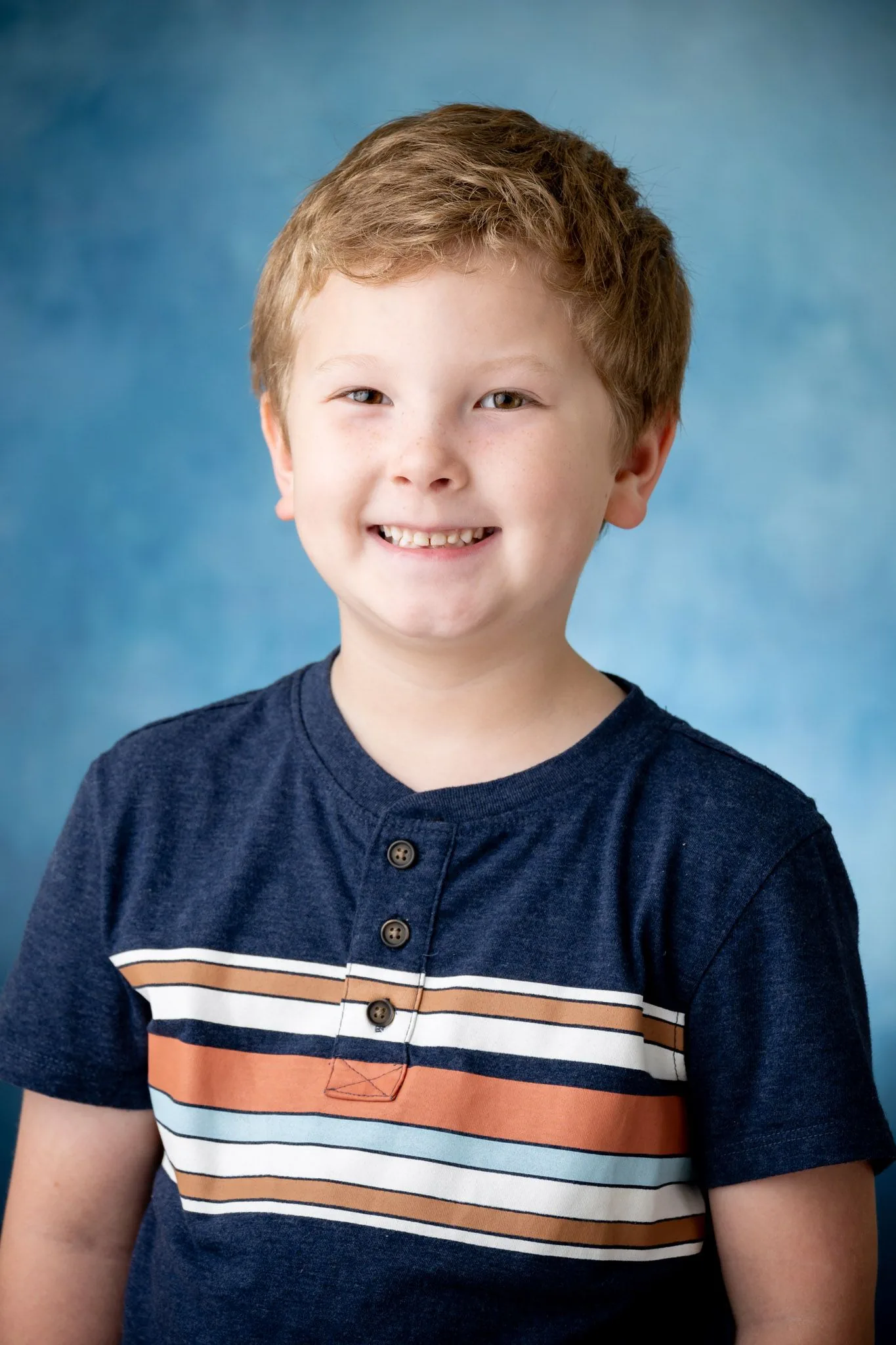 Student prepared for a school picture day portrait.