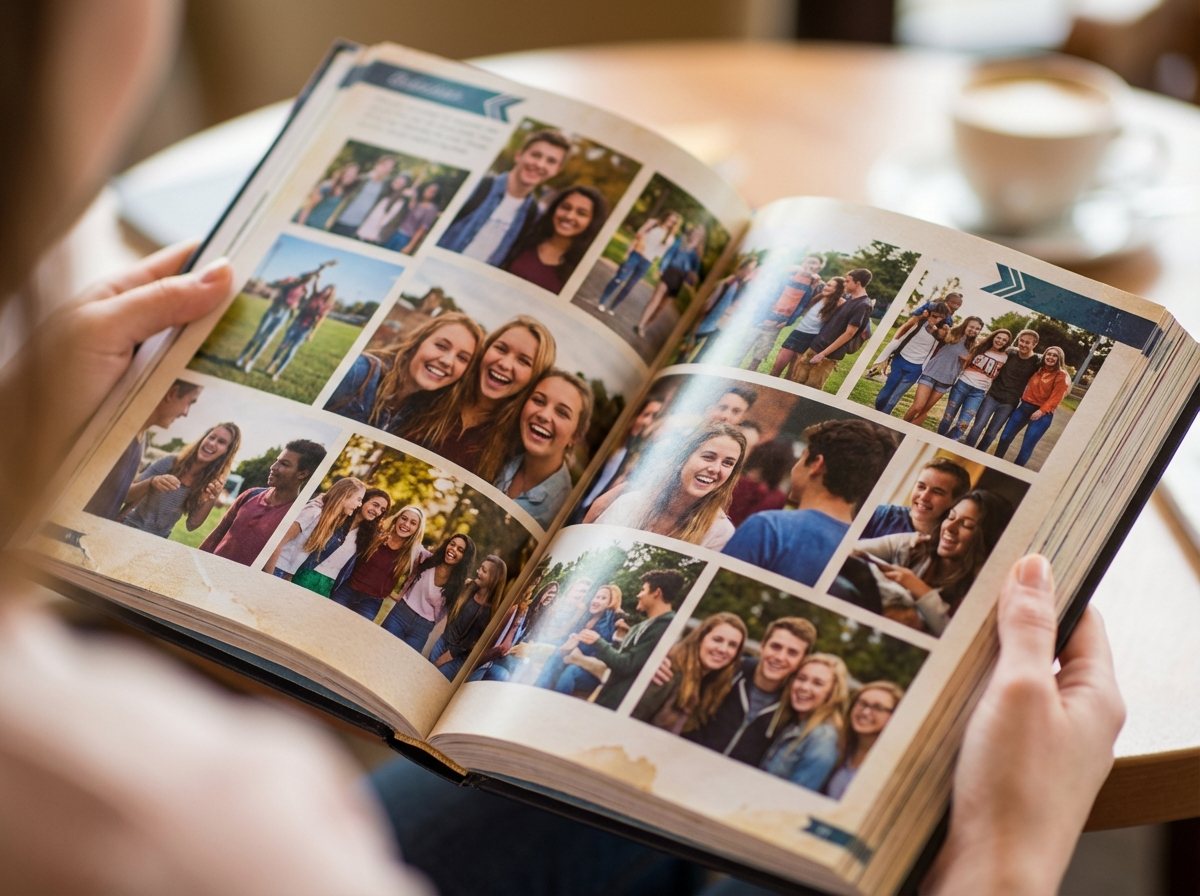Printed school yearbook from SA Picture Day