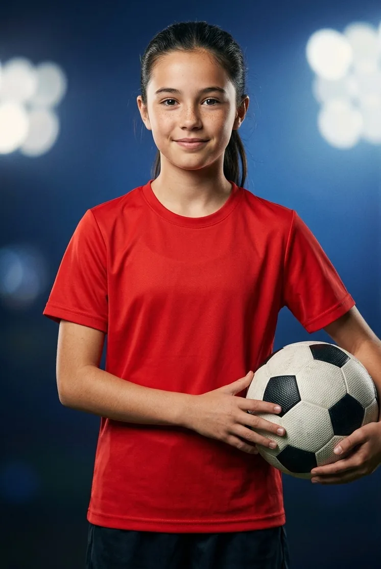 Soccer athlete preview for custom sports trading cards