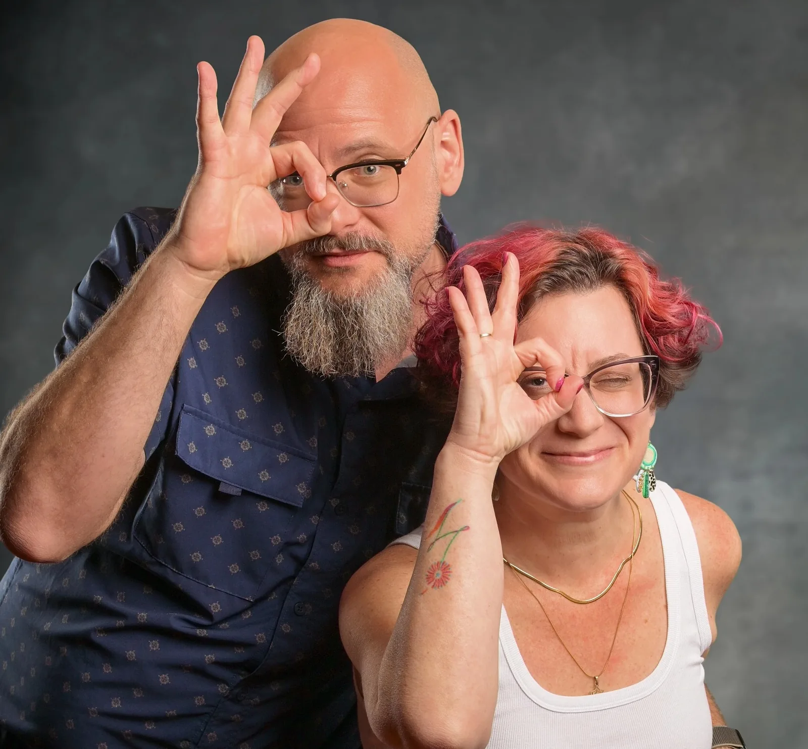 Yelena and Alex, the parents and business owners behind SA Picture Day